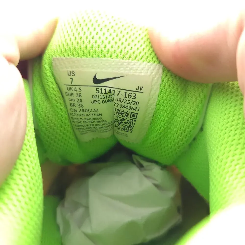 Nike Air Max Correlate Women's Size 7 511417-163 White Fireberry Lime Green
